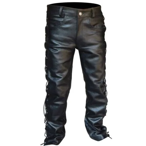 Medieval Pants Men Gothic Long - Leather Work Pants recensione e prezzo