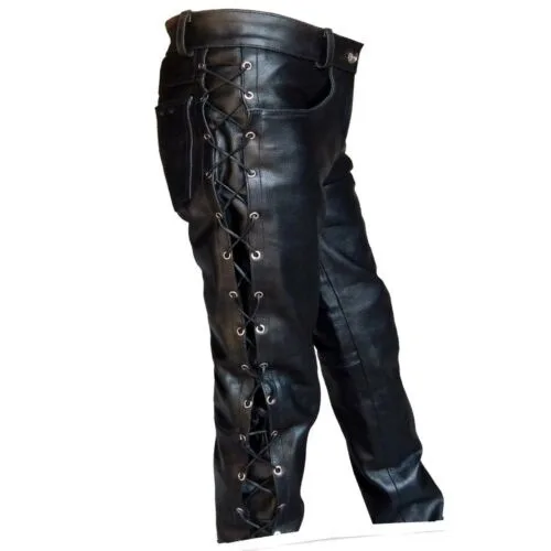 Medieval Pants Men Gothic Long - Leather Work Pants recensione e prezzo