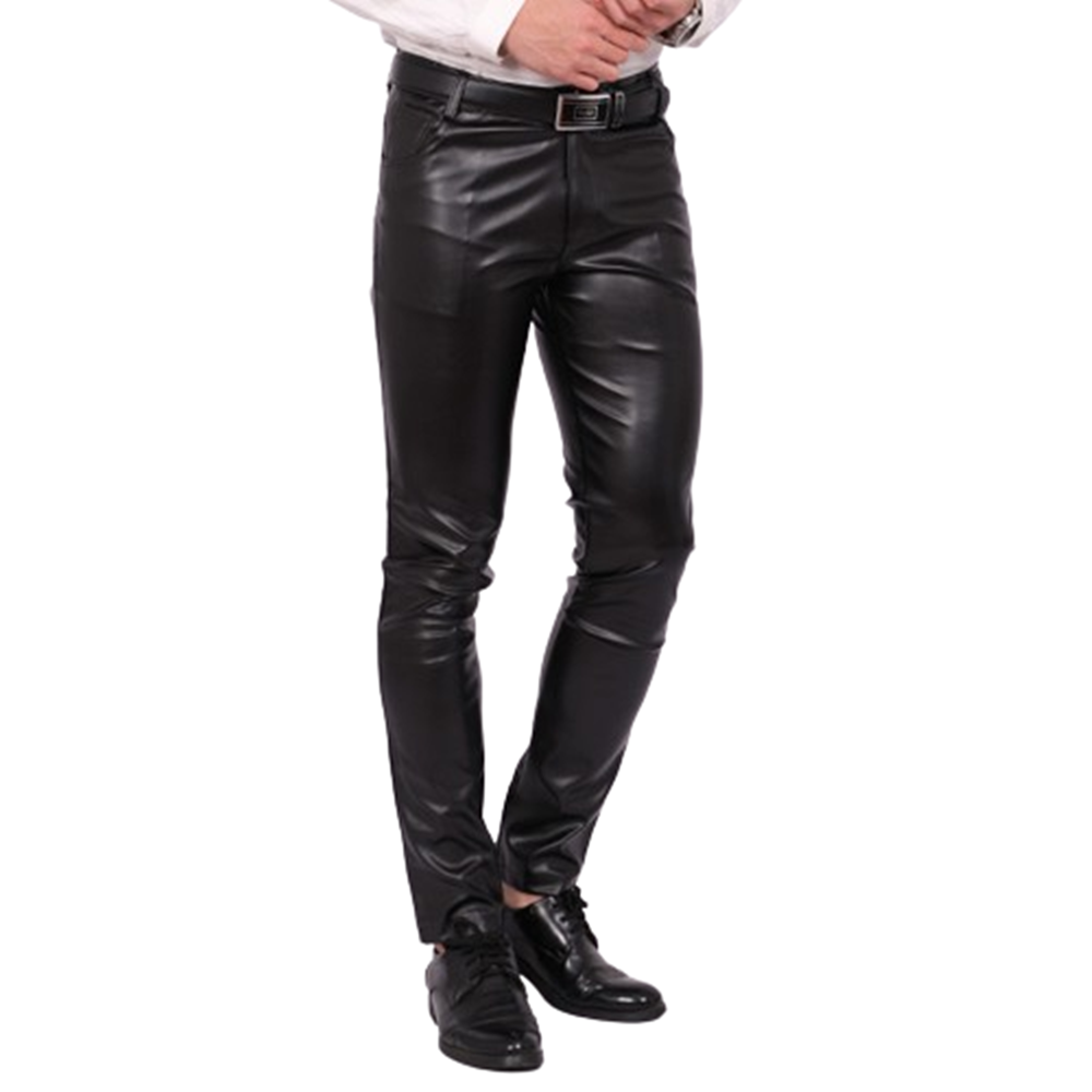 Men's Leather Pants Skinny Fit - Leather Work Pants recensione e prezzo