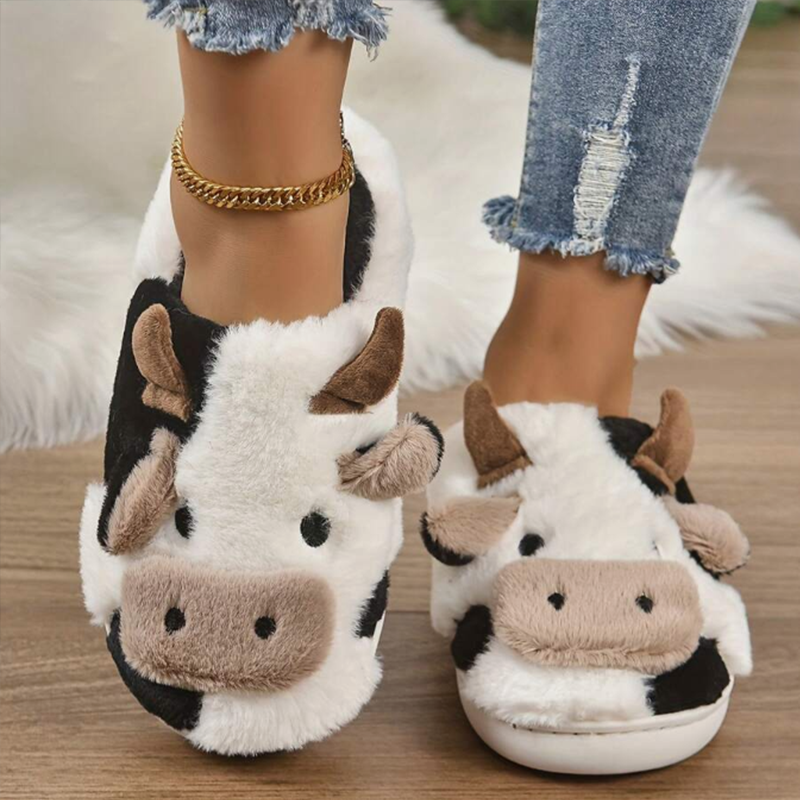 Soft Cow Slippers for Women -  - Leather Work Flats recensione e prezzo