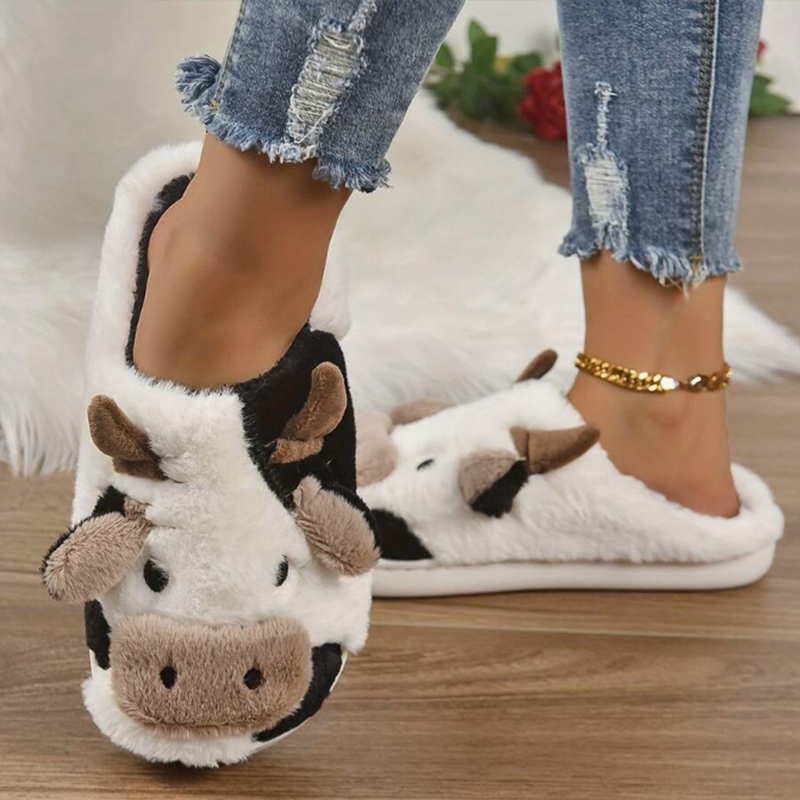 Soft Cow Slippers for Women -  - Leather Work Flats recensione e prezzo
