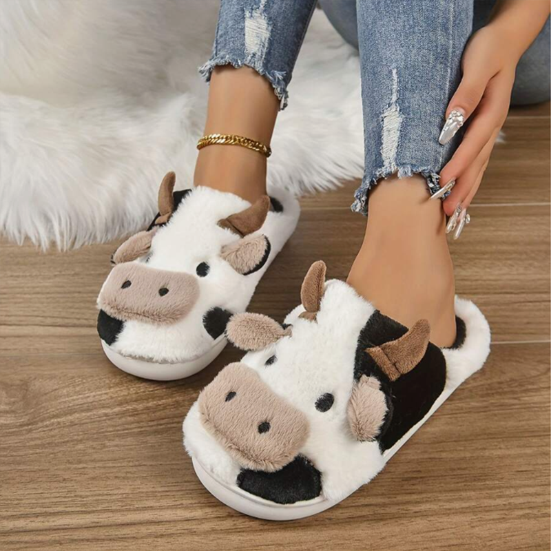 Soft Cow Slippers for Women -  - Leather Work Flats recensione e prezzo