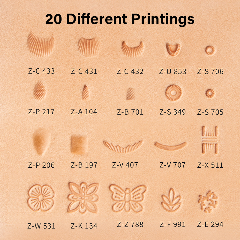 WUTA Leather Stamping Tools Sk - Leatherwork Patterns recensione e prezzo
