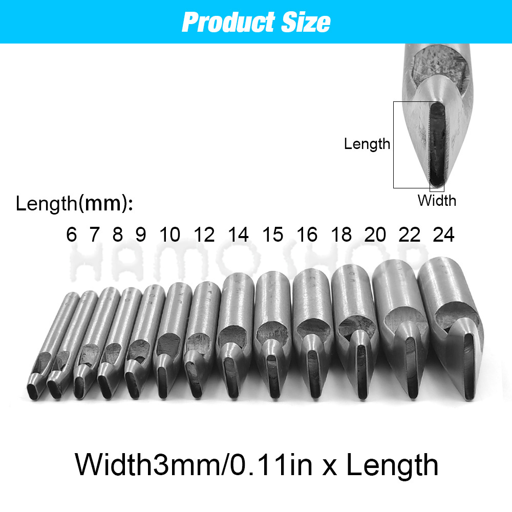 2mm/3mm Width Leather Oval Sha - Leatherwork Hole Punch recensione e prezzo